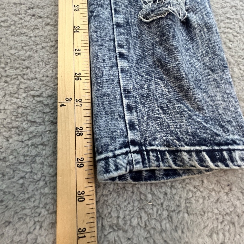 Universal Fashion Jeans Women's11 Blue High Waist Distressed Skinny Straight Leg - Picture 7 of 16